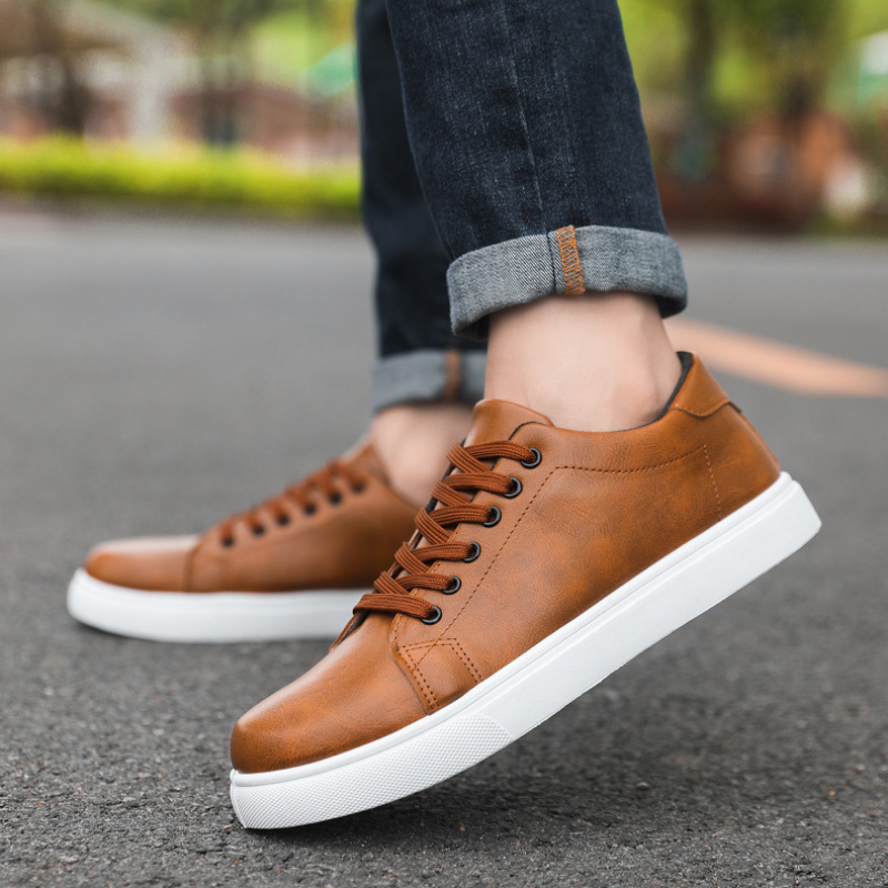 Enzo Leather Trainers