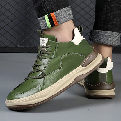 Noble Italiana Leather Hi-Top Trainers