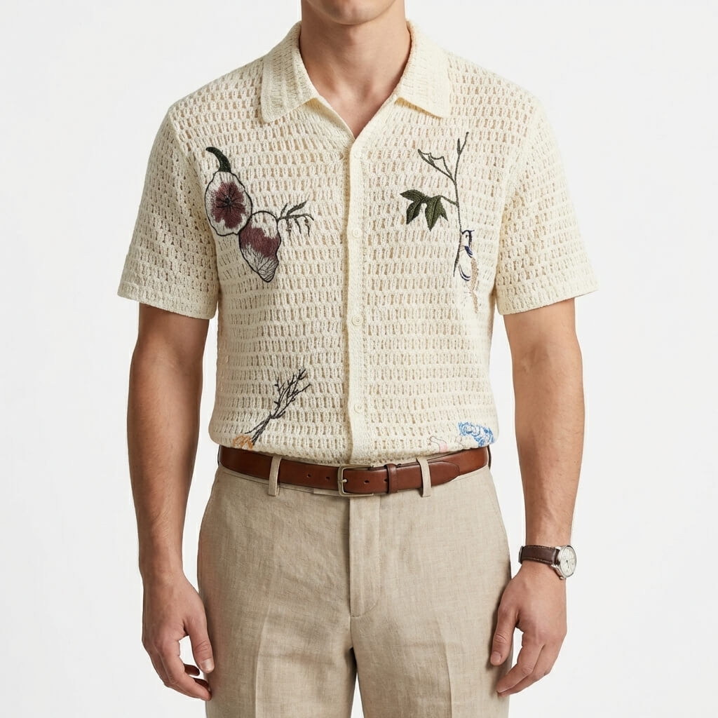Capri Crochet Polo